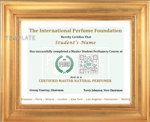 Certificate Master Natural Perfumer