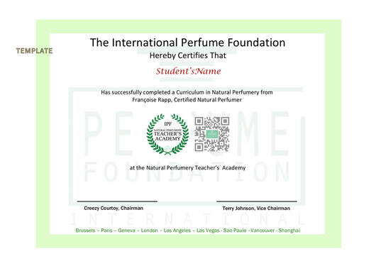 Natural Perfumery Certificate